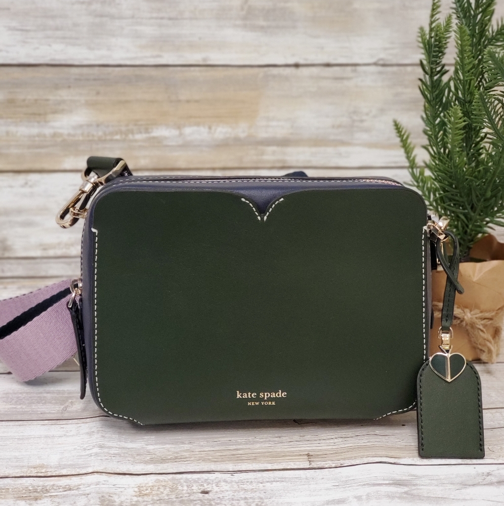 Kate Spade Candid Leather Camera Bag, Green, Blue,